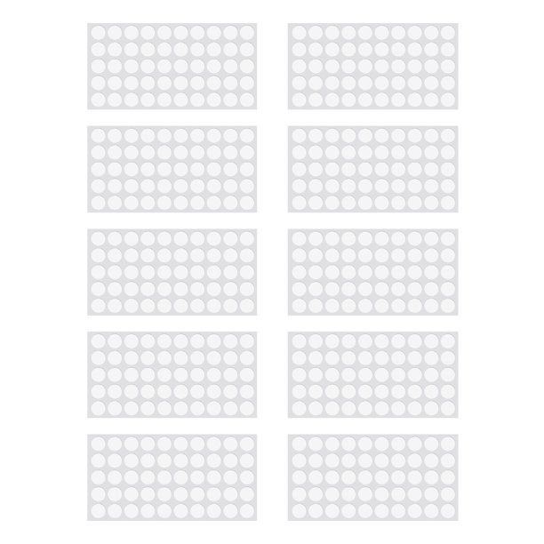 Transparente 10 Hojas De Almohadillas Antideslizantes Para Mesa De Vidrio, Parachoques De Gabinete De Silicona Transparente, Puntos Debajo De Las Gafas, Almohadilla Para Muebles,