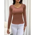 thumbnail image 2 of Sueter Mujer Canalé Moda Sweater Dama Abrigo Ligero Blusa LOLE Sueter, 2 of 3
