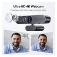 thumbnail image 2 of 4K Webcam DW50 Auto Focus USB Web Camera With Mics Remote Control HD Webcamera For Conferencing, Live Streaming, Recording ,Full Clarity, 2 of 7