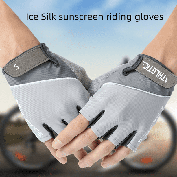 Guantes de ciclismo de medio dedo antideslizantes para exteriores de verano para hombres y mujeres