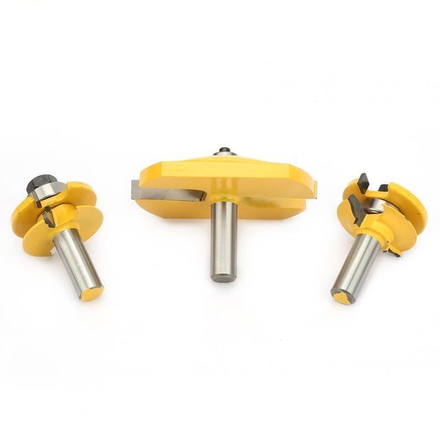 3pcs Ogee Rail Router Bit, Raised Panel Cabinet Door Making Router Bits for Solid Wood Hardwood and More