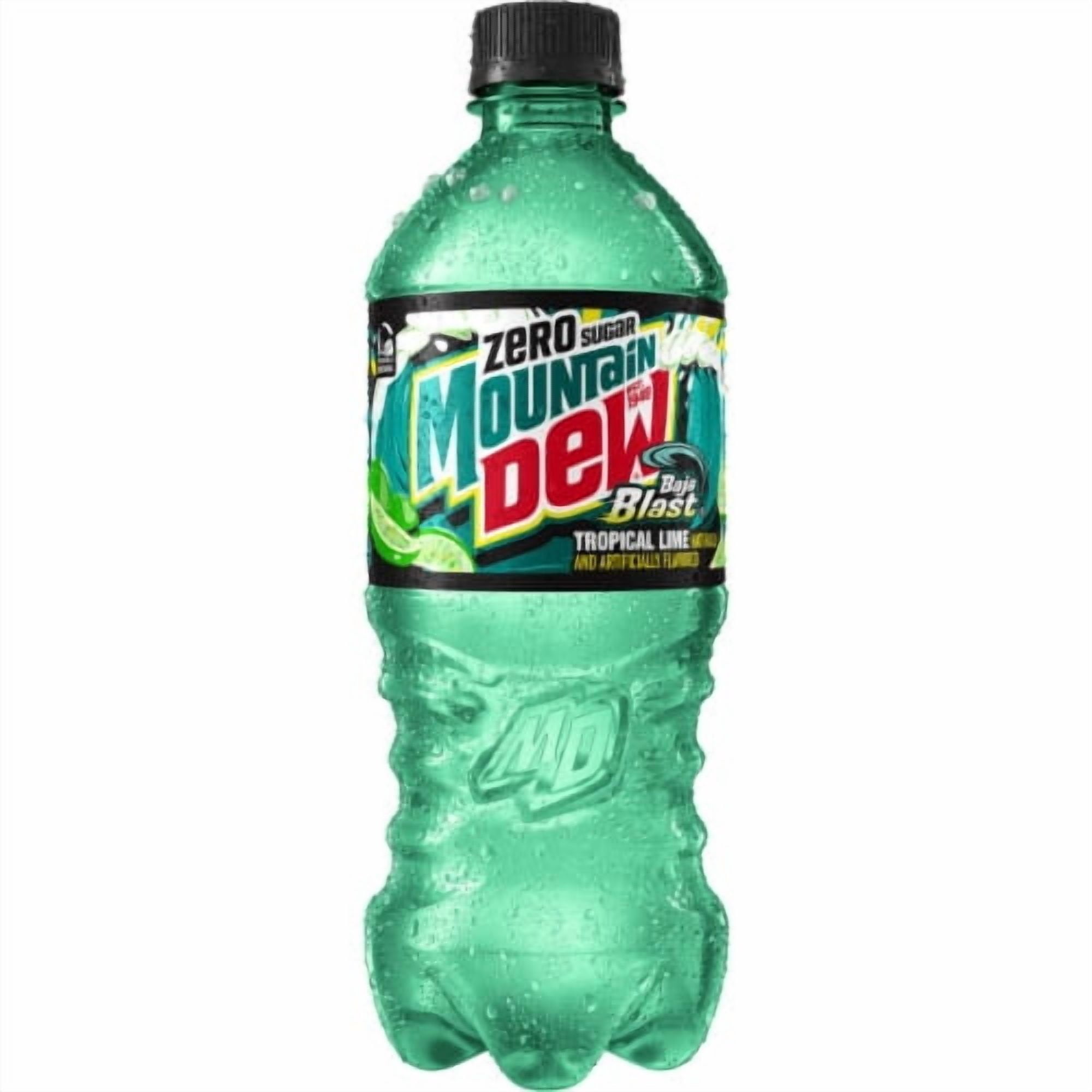(6 pack) Mountain Dew Baja Blast Zero Sugar 20Oz Packaging May Vary - Pack of 2