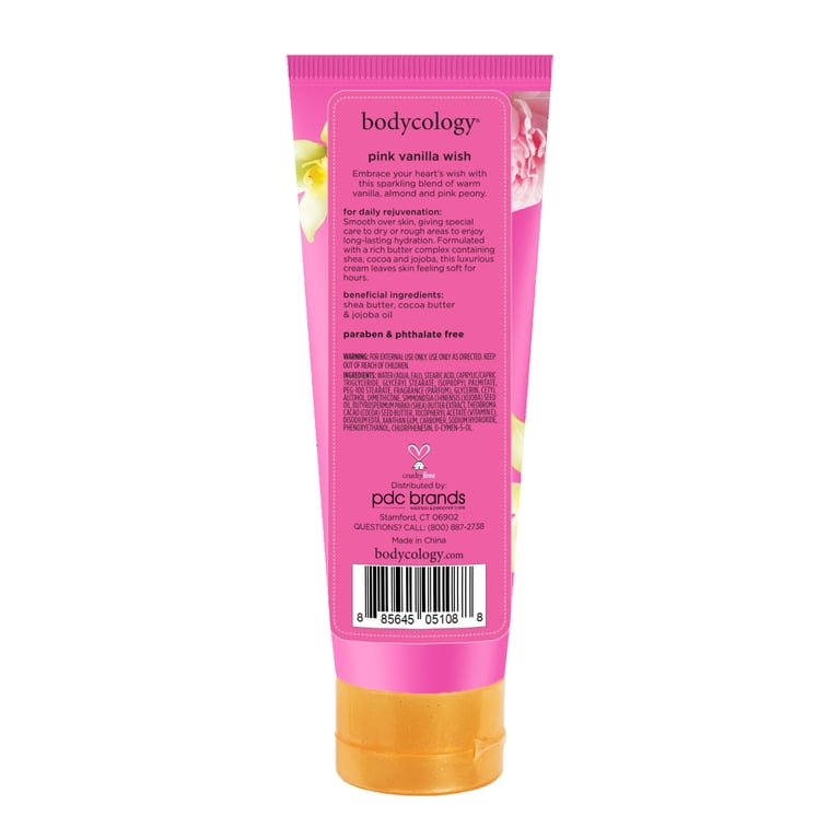 Bodycology, Body Cream, 8 oz, Pink Vanilla Wish Shea Butter