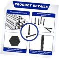 thumbnail image 3 of Fuliko 60 Pcs 304 Hex Lag Screws Steel Lag Bolts for Wood Plain Hexagon Wood Screws(, 3/8'' 3"), 3 of 7