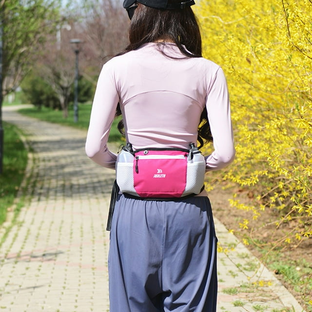 Riñonera impermeable multifuncional para correr con funda para teléfono y soporte para botella de agua, riñonera deportiva al aire libre de gran capacidad para hombres y mujeres, riñonera de fitness