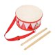 thumbnail image 1 of Juguete educativo práctico de tambor de mano de doble cara con percusión de mazo. rojo, 1 of 9
