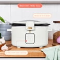thumbnail image 3 of Beautiful 4 Qt Digital Slow Cooker with Hinged Locking Lid, White Icing by Drew Barrymore, 3 of 13