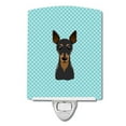 thumbnail image 1 of Carolines Treasures BB1178CNL Checkerboard Blue Min Pin Ceramic Night Light, 1 of 1