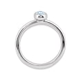 thumbnail image 3 of Gem & Harmony 2/5 Carat (Ctw) Solitaire Oval Aquamarine Ring in Sterling Silver for Women, 3 of 5