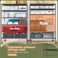 Melmine 6-Tier Wire Shelving Unit with Wheels,Adjustable Metal Storage ...
