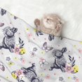 thumbnail image 2 of Naloa Rabbit And Butterfly Dog Blanket, 3 Sizes Cat Blanket for Indoor Cats Large Medium Small Dog Gifts-Medium, 2 of 8