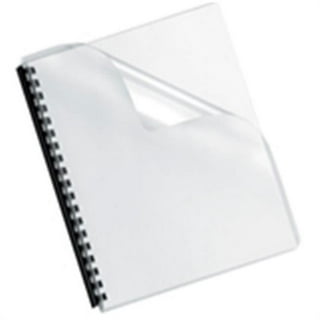 Pre-Punched Clear Acetate Glossy Binding Covers for Plastic Comb + Spiral-O  Wire