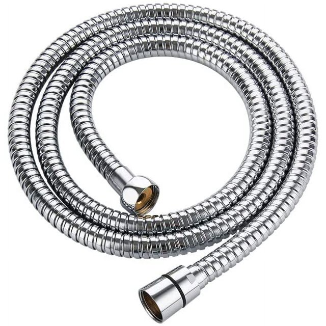 Manguera de ducha Rawiri de 1,5 m, de acero inoxidable cromado, universal, antitorsión, accesorios de baño
