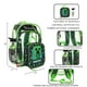 thumbnail image 3 of Set de mochilas Bioworld Minecraft Creeper de 5 piezas, color verde, 3 of 7