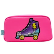 Pen+Gear Shake Sequins Pencil Pouch, Fashion Roller Skates Design, Pink Color