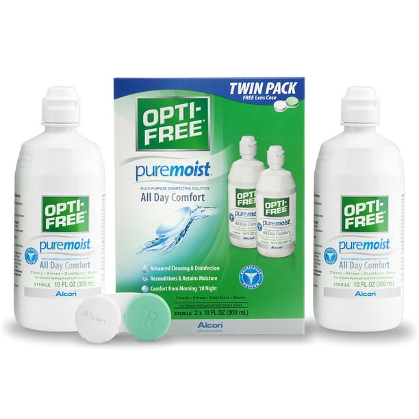 OPTIFREE Puremoist Multipurpose Contact Lens Disinfecting Solution, 10