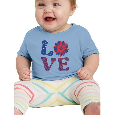 

4Th Of July Flower Art T-Shirt Infant -Image by Shutterstock 24 Months