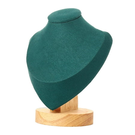 Classic Jewlery Display Stand Wooden Necklaces Bust Chain Holder Case S