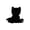 C001- Black, variant on Plush Figure, Black Cat Stuffed Animal, Stuffed Cat Plush, Halloween Plush, 9X6 Inch Small Black Sitting Stuffed Kitten, Smooth Full Fluffy Fabric, Ideal for Black Cat Decor, Cat