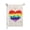 Multicolor, variant on Love Always Wins Rainbow Gay Pride Garden Flag Outdoor Flags Banner for Patio Lawn Yard Home Garden 12"x18"