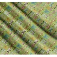 thumbnail image 3 of Soimoi Green Cotton Poplin Fabric Multi Bow & Dots Fabric Prints By Yard 56 Inch Wide, 3 of 7