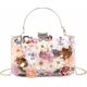 thumbnail image 1 of Bolsos de noche con diseño floral para mujer, carteras de mano con diamantes de imitación de colores, bolso de mano con cadena para boda, bolso de hombro con flores, 1 of 5