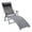 Grey, variant on Outsunny Heavy-duty Adjustable Folding Reclining Chair Outdoor Sun Lounger - Set of 1, Cream