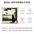 thumbnail image 5 of QZHH Farmhouse Decorative Outdoor Throw Pillow Covers for Couch Sofa Bed Vintage Cat and Dragonfly Traditional Japanese Ink Painting Pillow Cover Modern Decor Pillow Case, 5 of 5