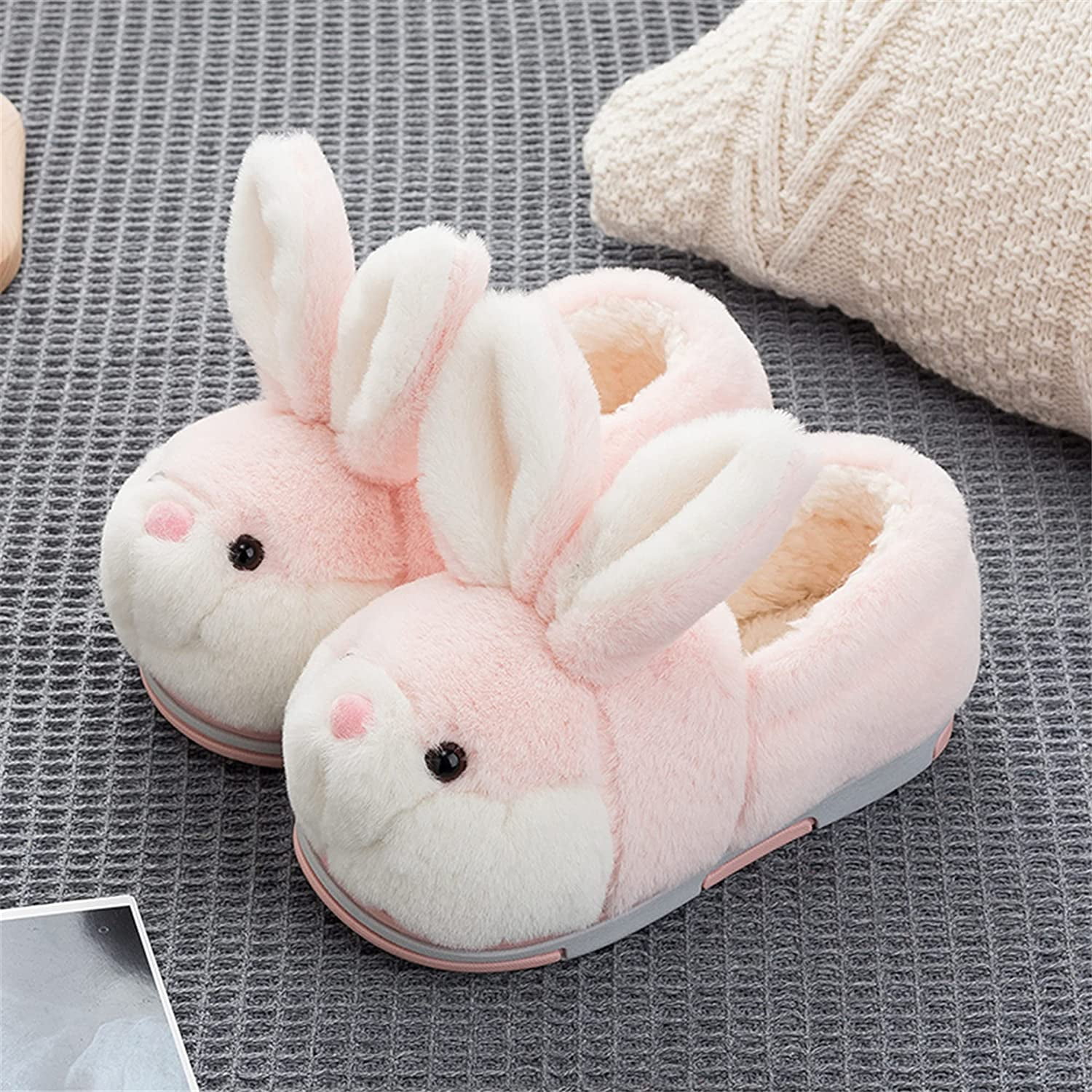 Rabbit slippers womens hotsell