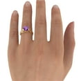 thumbnail image 3 of Amethyst 2 CT Ring 14K Yellow Gold Vintage Art Deco Filigree, 3 of 7