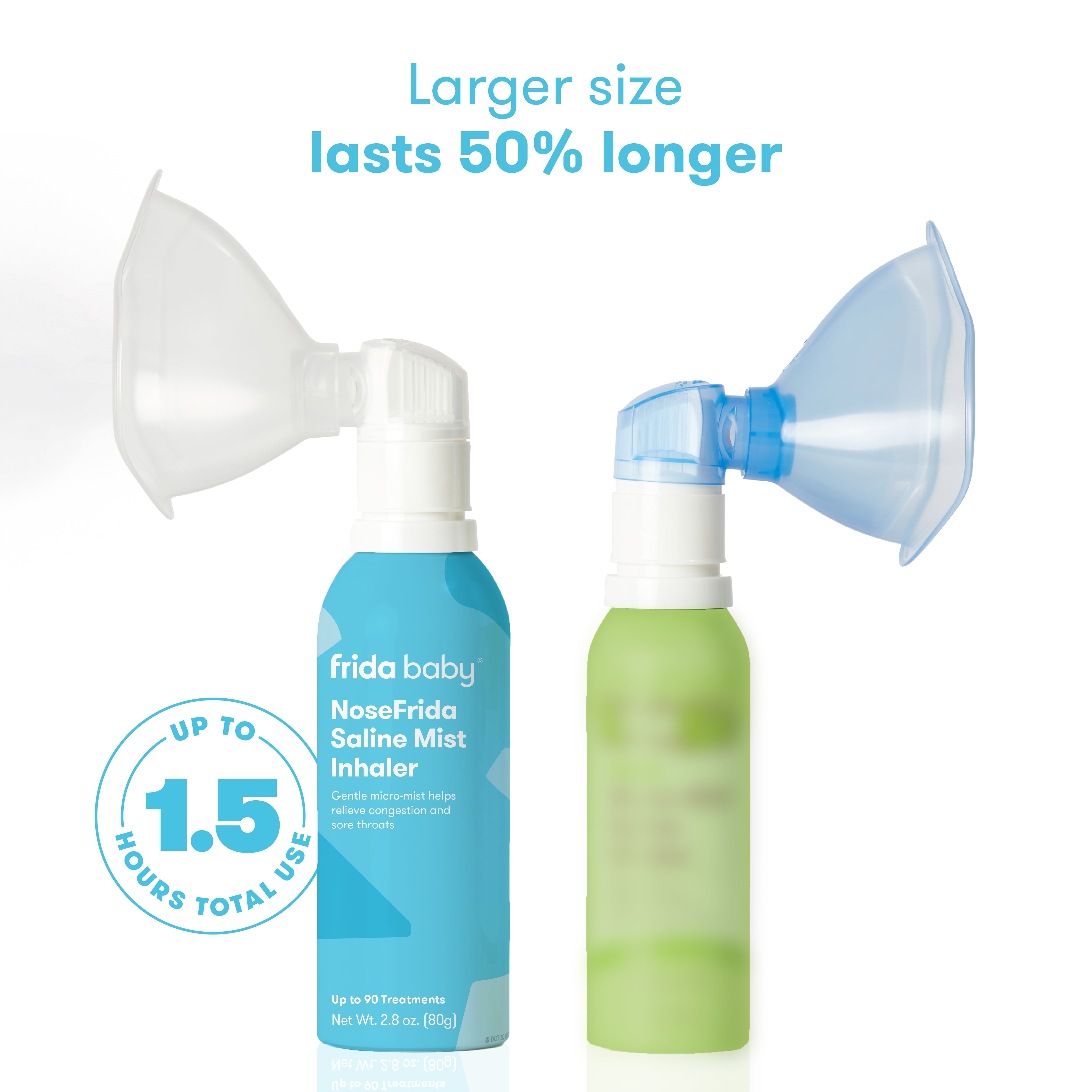 Frida Baby NoseFrida Saline Mist Nasal Inhaler, Allergy Relief and Congestion Relief for Babies + Kids