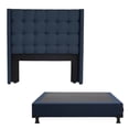 thumbnail image 1 of Box Base Cama Queen Size + Cabecera Azul Marino Dicasa Titan Blu, 1 of 8