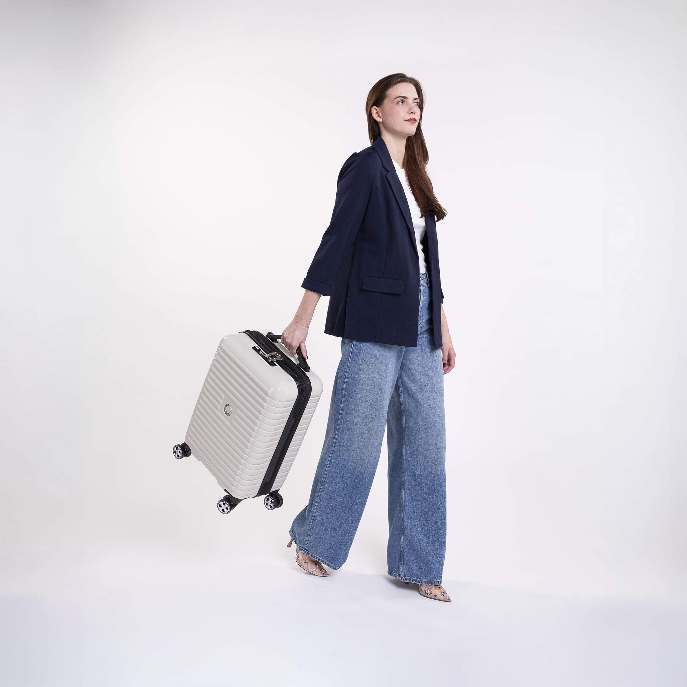 DELSEY PARIS Cruise 3.0 Carry-on Hardside Expandable Spinner Luggage, Latte