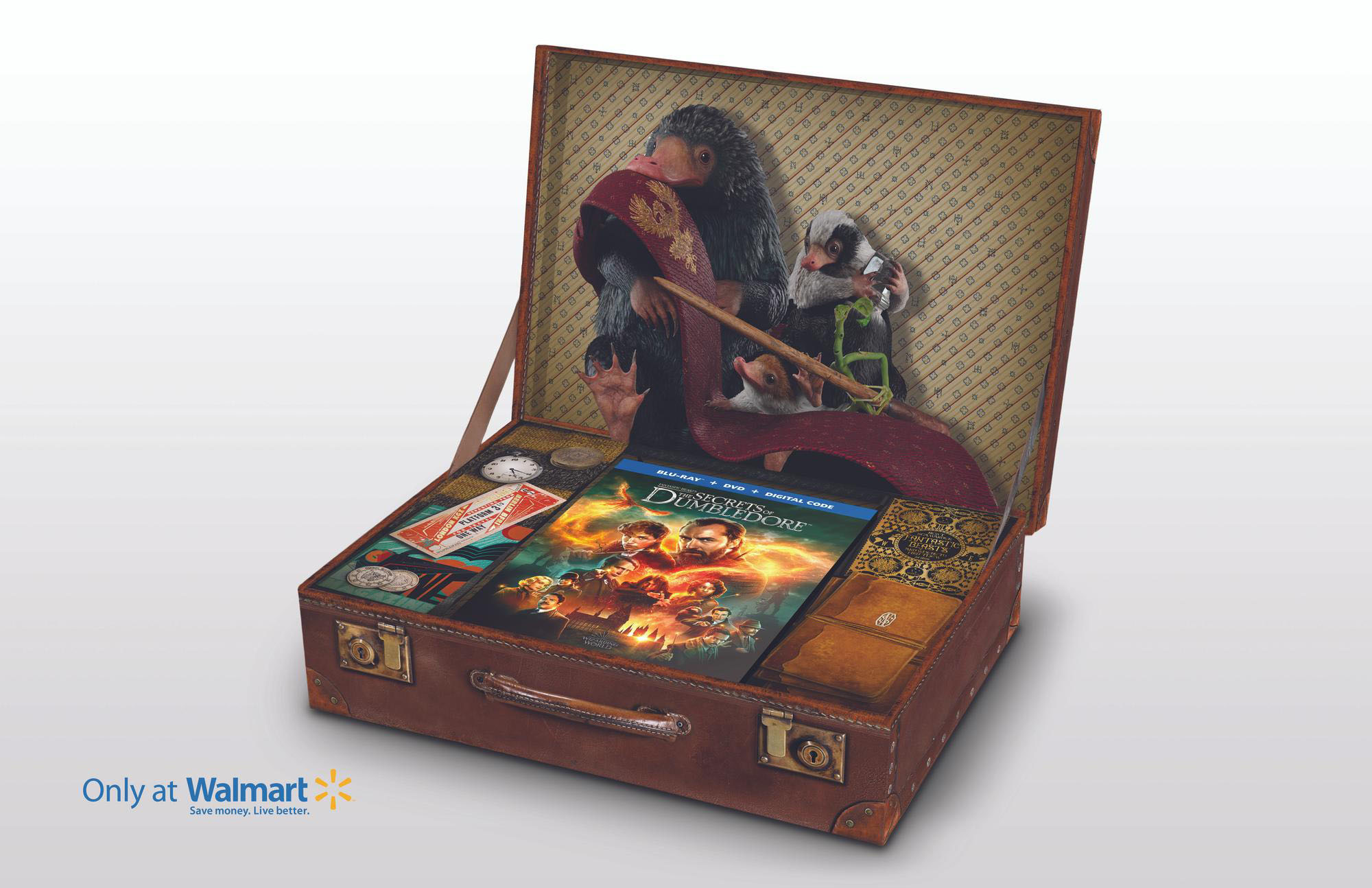 Fantastic Beasts: The Secrets Of Dumbledore Gift Box (Blu-ray DVD  Digital Copy) (Walmart Exclusive)
