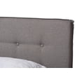 thumbnail image 5 of Baxton Studio Audrey Modern and Contemporary Upholstered Bed, Multiple Sizes, Multiple Colors, 5 of 9