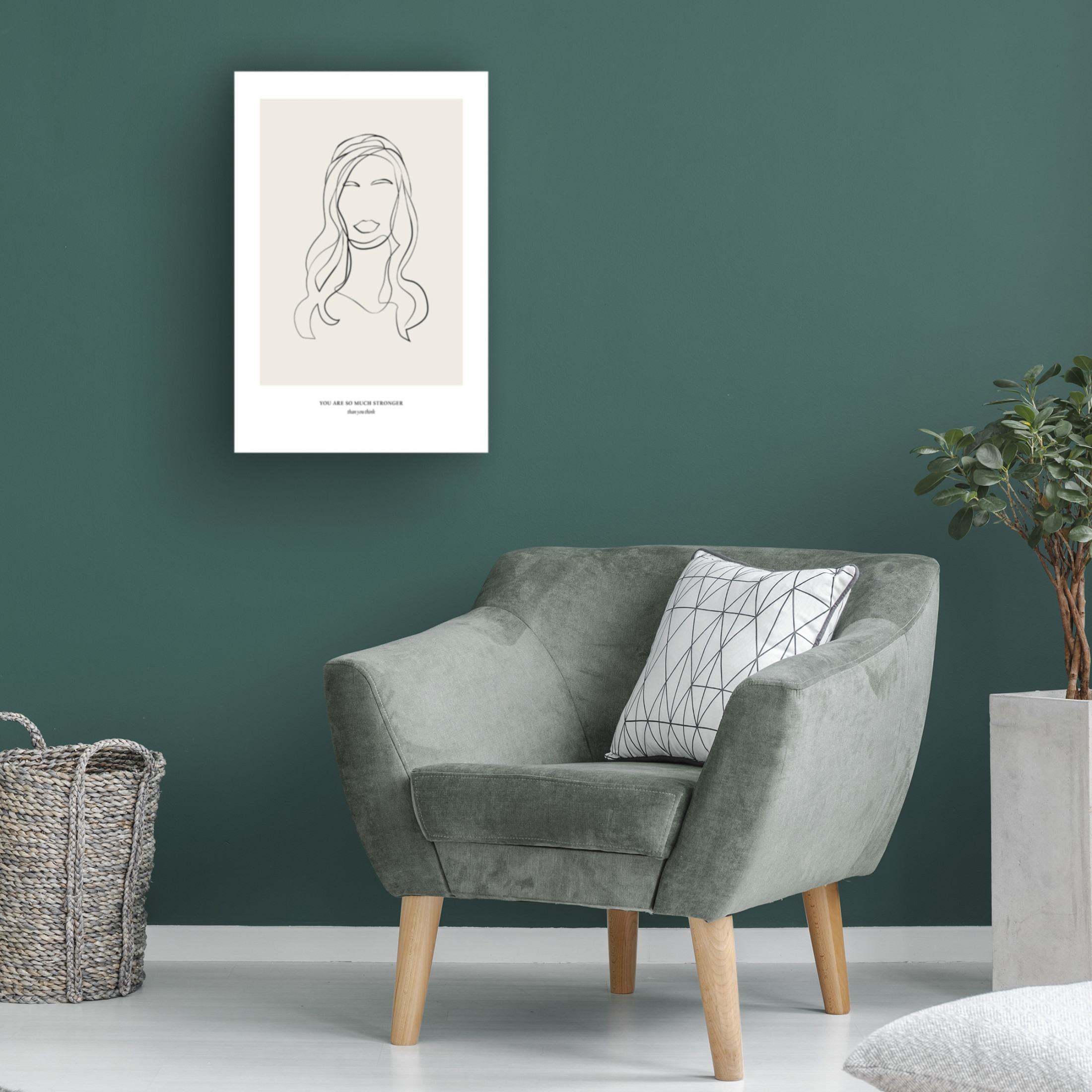 Trademark Fine Art NKTN   Modern Line Art Canvas Wall Art