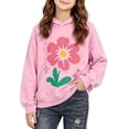 thumbnail image 4 of Qingpeng Girls Floral Print Hoodie Long Sleeve Pullover Casual Hooded Sweatshirt for Fall Season, 4 of 7