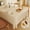 Beige, variant on Cterwk PU Leather Rectangle Tablecloth Waterproof Stain Resistant Table Cloth for Dining Weddings Birthday Party, 39" x 39"
