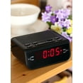 thumbnail image 3 of Reloj Despertador Digital Led Radio Led Rojo Pantalla De Tiempo Reloj Moderno Radio Fm Alarma Dual Zumbador Snooze Sleep Radio Enchufe De La Ue Minnieouse EL011790-00, 3 of 5