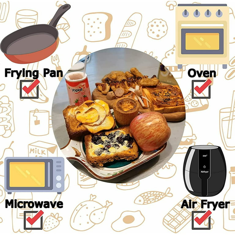 Air Fryer Paper Liner Disposable: 100PCS 8 Inch Airfryer Insert Parchment  Paper Sheets, Grease and Water Proof Non Stick Basket Liners for Baking