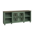 thumbnail image 4 of FESTIVO Vintage TV Stand with Carved Doors for Large Size TV 70"W x 30"H x 15.5"D - Green, 4 of 6