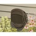 thumbnail image 4 of Suncast Hangout 150 Foot Resin Wicker Mounted Garden Storage Hose Reel, Brown, 4 of 4