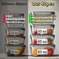 thumbnail image 3 of AISOON 40-Piece Food Storage Container Set with Lids, BPA-Free Leakproof Meal Prep Containers, Microwave, Freezer & Dishwasher Safe, 3 of 10