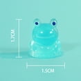 thumbnail image 5 of Cute Frog Ornament Frog Figurine Set 20pcs Little Frog Resin Figurine Cute Glow the Dark Desktop Decoration Statue Sculpture Miniature Fairy Garden, 5 of 8