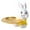 Yellow rabbit, variant on Cute Cat Storage Tray Resin Cat Sculpture Key Tray for Entryway Table (Blue Cat)
