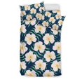 thumbnail image 1 of Juego de cama con estampado de plumeria rosa Pm016, 1 of 5