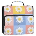 thumbnail image 5 of FORMRS Zipper Binder with Shoulder Strap 2-inch Ring 500 Sheet Capacity File Bag, Light Blue Daisy, 5 of 5