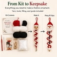 thumbnail image 2 of Crochet Snowman Spiral Ornament DIY Kit, 3D Christmas Hanging Ornament | Handmade Decoration for Window, Porch, Wall, Holiday Tree, Beginner-Friendly, Soft Yarn Craft Set, 2 of 7