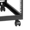 thumbnail image 4 of Adjustable Depth 12U Open Frame Server Rack, 4 Post AV Rack with Casters for IT Equipment, Wall Mount or Free Standing Network Rack for Routers Modems, 4 of 8