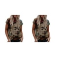 thumbnail image 1 of Qarigey Camiseta de pintura al óleo para mujer, blusa de manga corta con estampado gráfico, cuello , camisa divertida, ropa de moda, sudadera OFSAS-00881 4XL 2Conjunto, 1 of 6